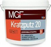 Штукатурка декоративна баранчик MGF Kratzputz K 15/20, 25 кг, білий 888704739 фото