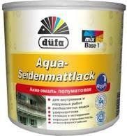 Емаль-аква Dufa біла напівматова 0,75 л 1227944631 фото