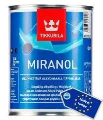 Алкідна емаль Міранол Tikkurila 0,9 л база А біла Miranol високоглянсова 961900009 фото