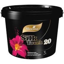 Фарба Maxima Silk Touch 20 напівмат латексна 1.2 кг біла (база А) шовковиста 1223128535 фото