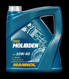 MOLIBDEN SAE10W/40 0 4 л API SN/CH-4 7505 Олива моторна напівсинтетична Mannol 7505 фото