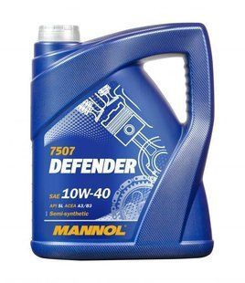 DEFENDER SAE10W40 5 лAPI SL/CF Олива моторна напівсинтетика Маннол 7507 7507 фото
