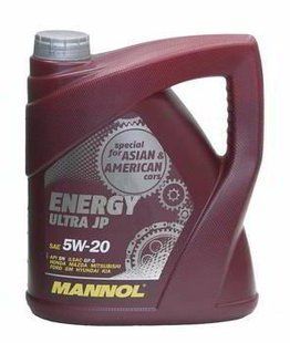 ENERGI ULTRA JP SAE 5W/20/4 л API SN/CF олива моторна синтетична Mannol 7906 7906 фото