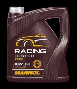 Олива моторна 10W-60 SN/SM/CF 4 л синтетична Racing+Ester Mannol 7902 7902 фото