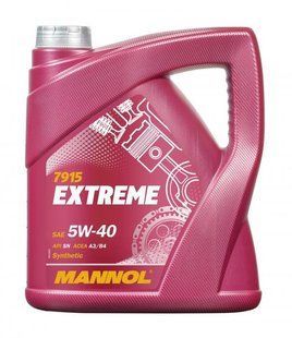 EXTREME SAE 5W/40/4 л олива моторна синтетична Mannol API SN/CF 7915 7915 фото
