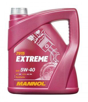 EXTREME SAE 5W/40/4 л олива моторна синтетична Mannol API SN/CF 7915 7915 фото