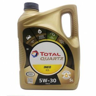 ОЛІЯ МОТОРНА TOTAL QUARTZ INEO ECS 5W-30 5 л синтетичне FUEL ECONOMY 887083052 фото