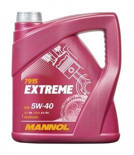 EXTREME SAE 5W/40/5 л олива моторна синтетична Mannol API SN/CF 7915 7915 фото