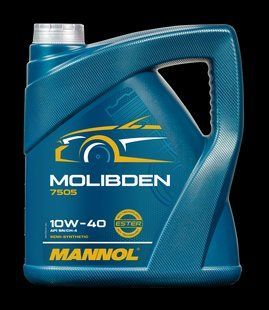 MOLIBDEN BENZIN SAE10W/40 4 л Олива моторна напівсинтетична Mannol API SN/CF 7505 фото